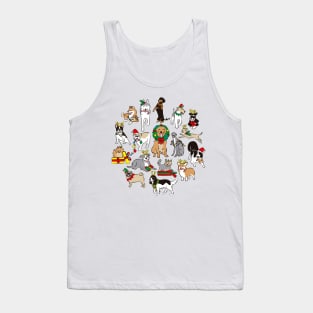 Happy Dogs Christimas Tank Top